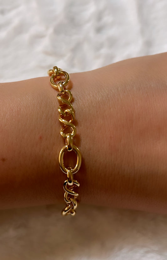 Gold-plated bracelet