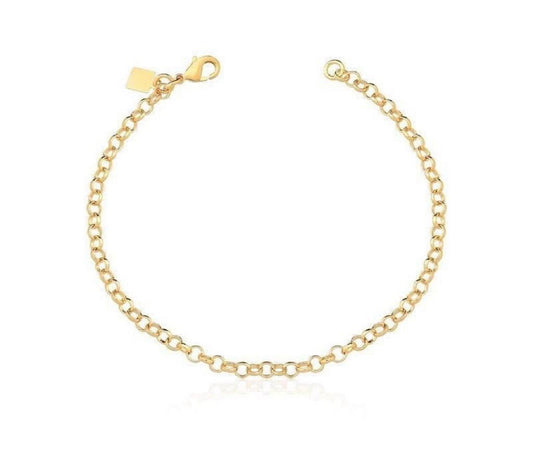 Gold plated bracelet with round links!