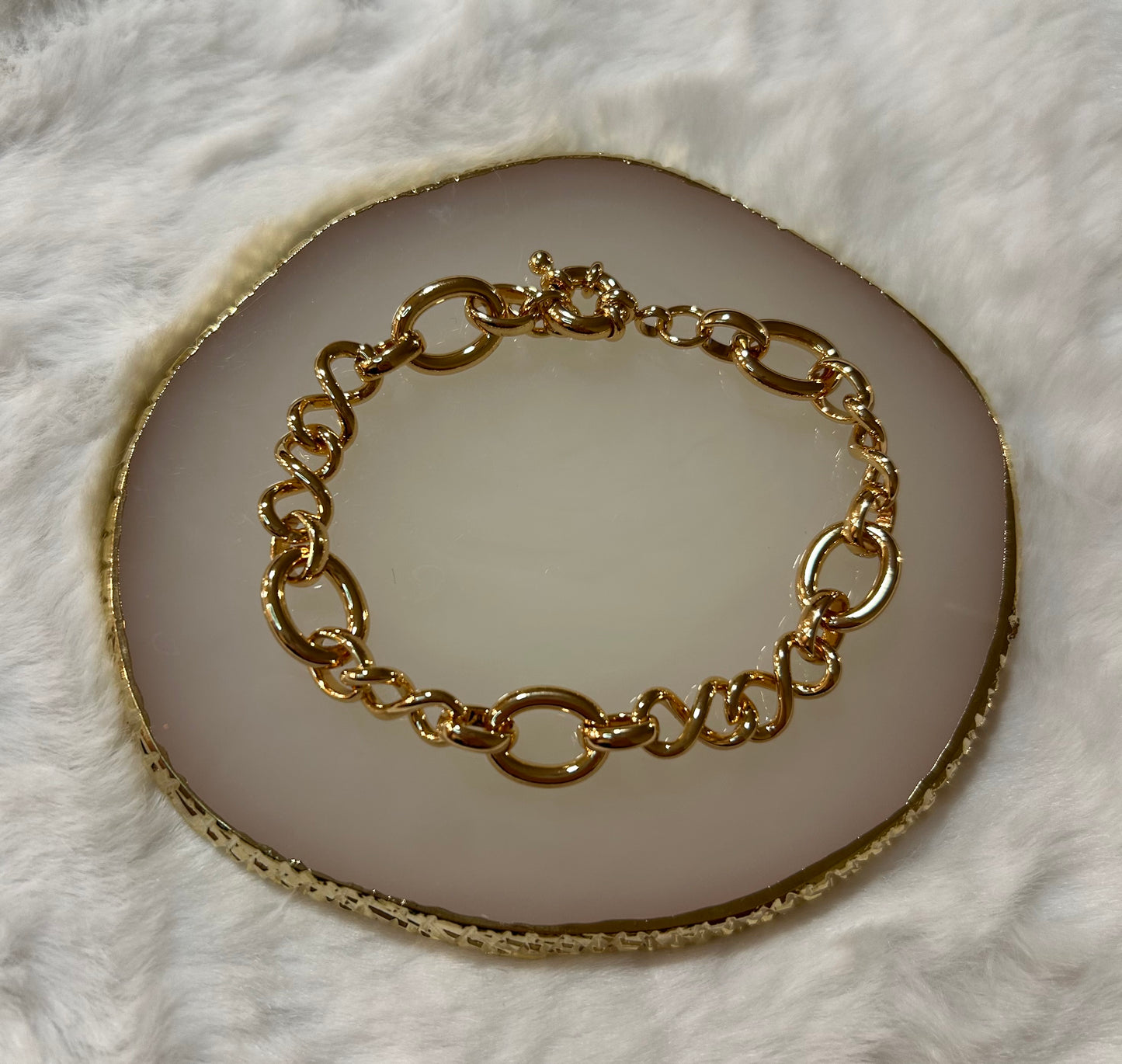 Gold-plated bracelet