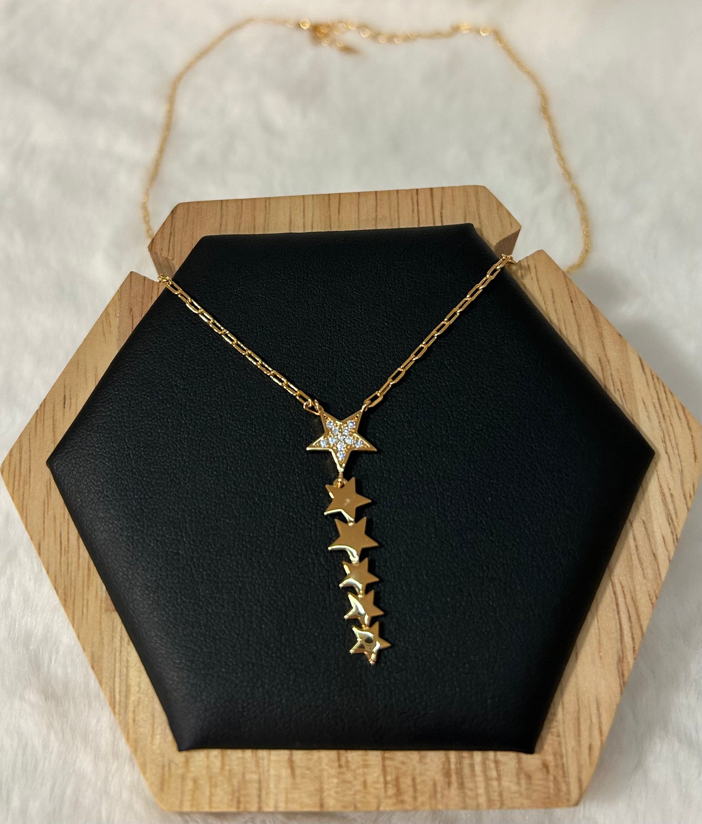 Chain with gold-plated star pendant