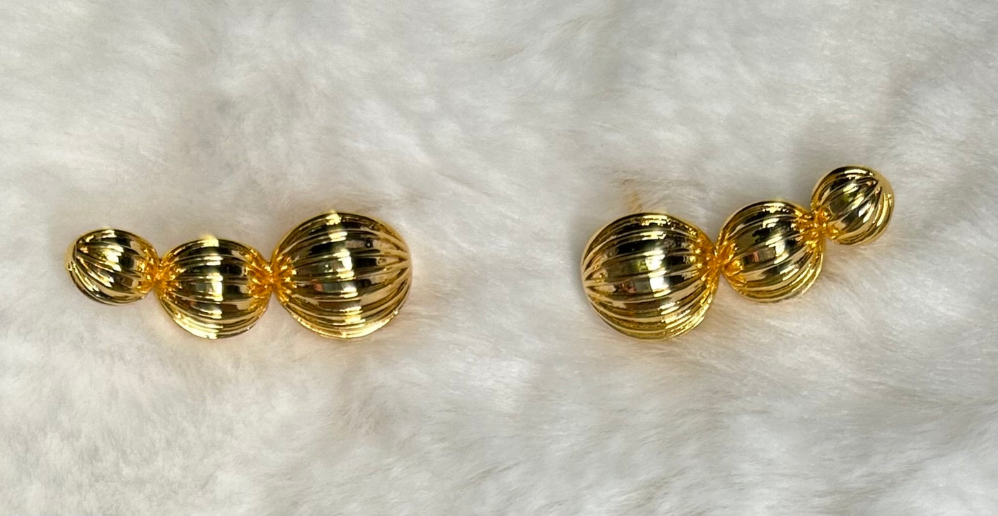 Gold plated earring