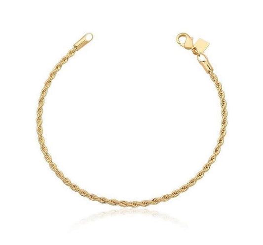 Baiano cord bracelet gold-plated