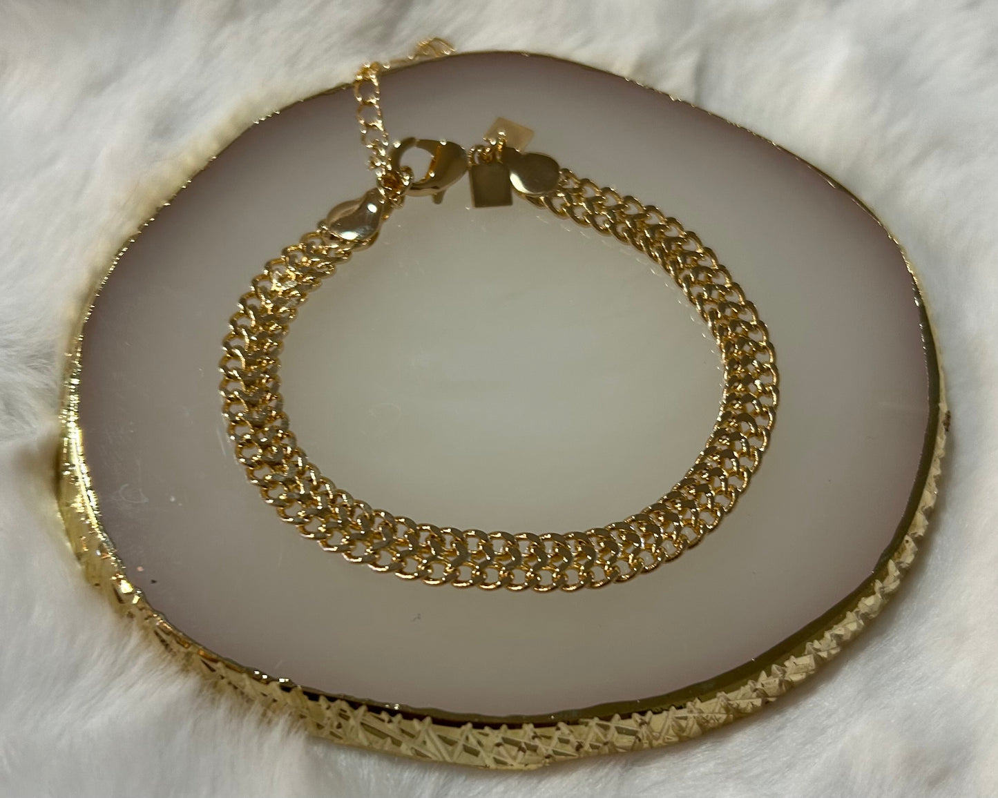 Gold plated bracelet