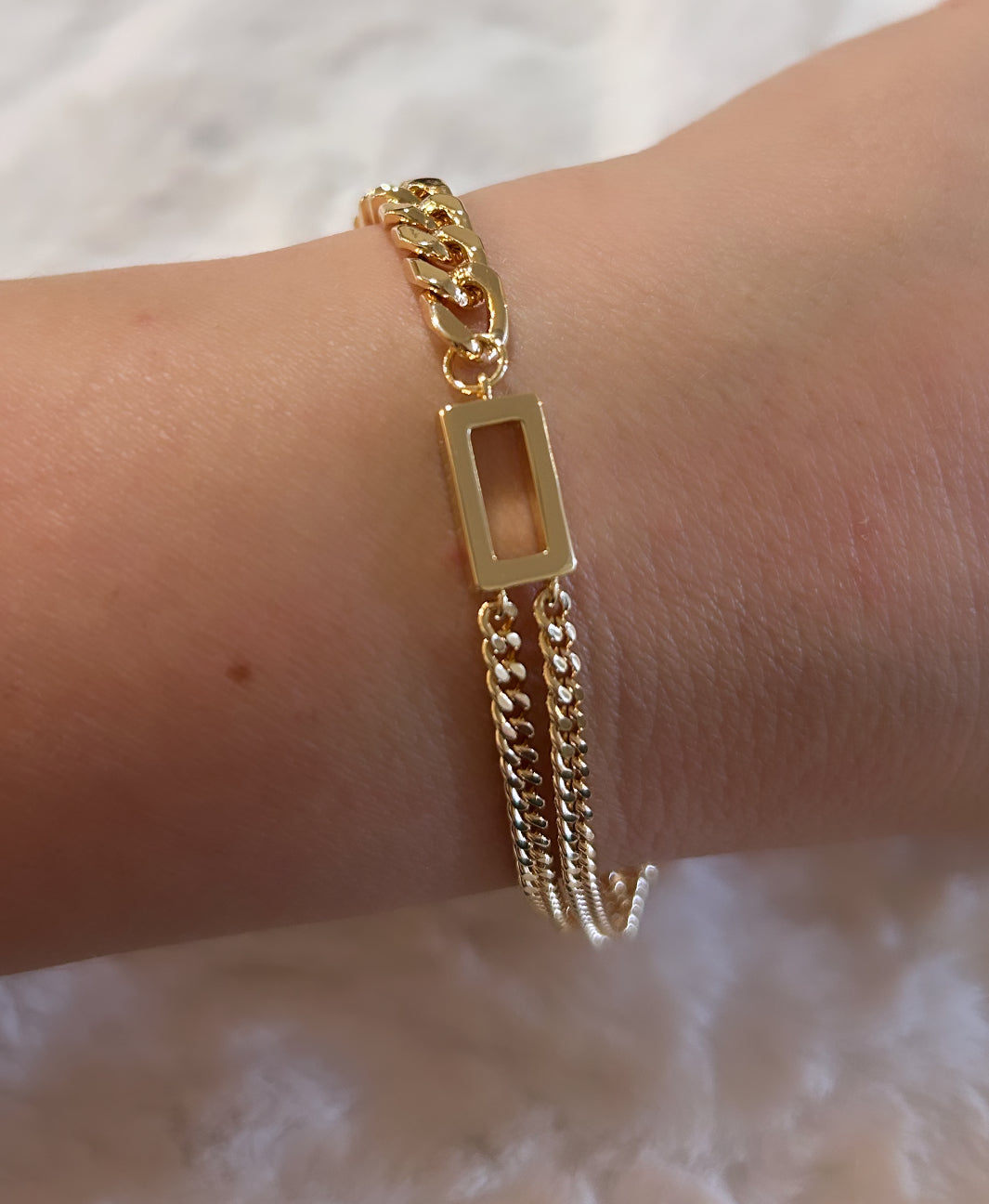 Gold-plated bracelet