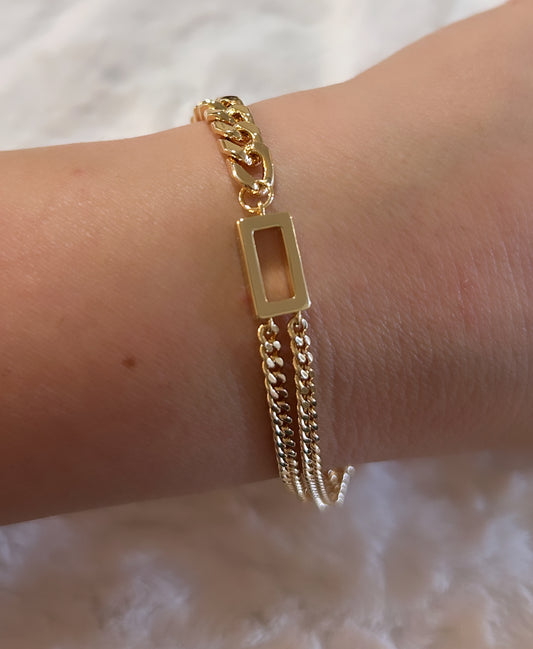 Gold-plated bracelet