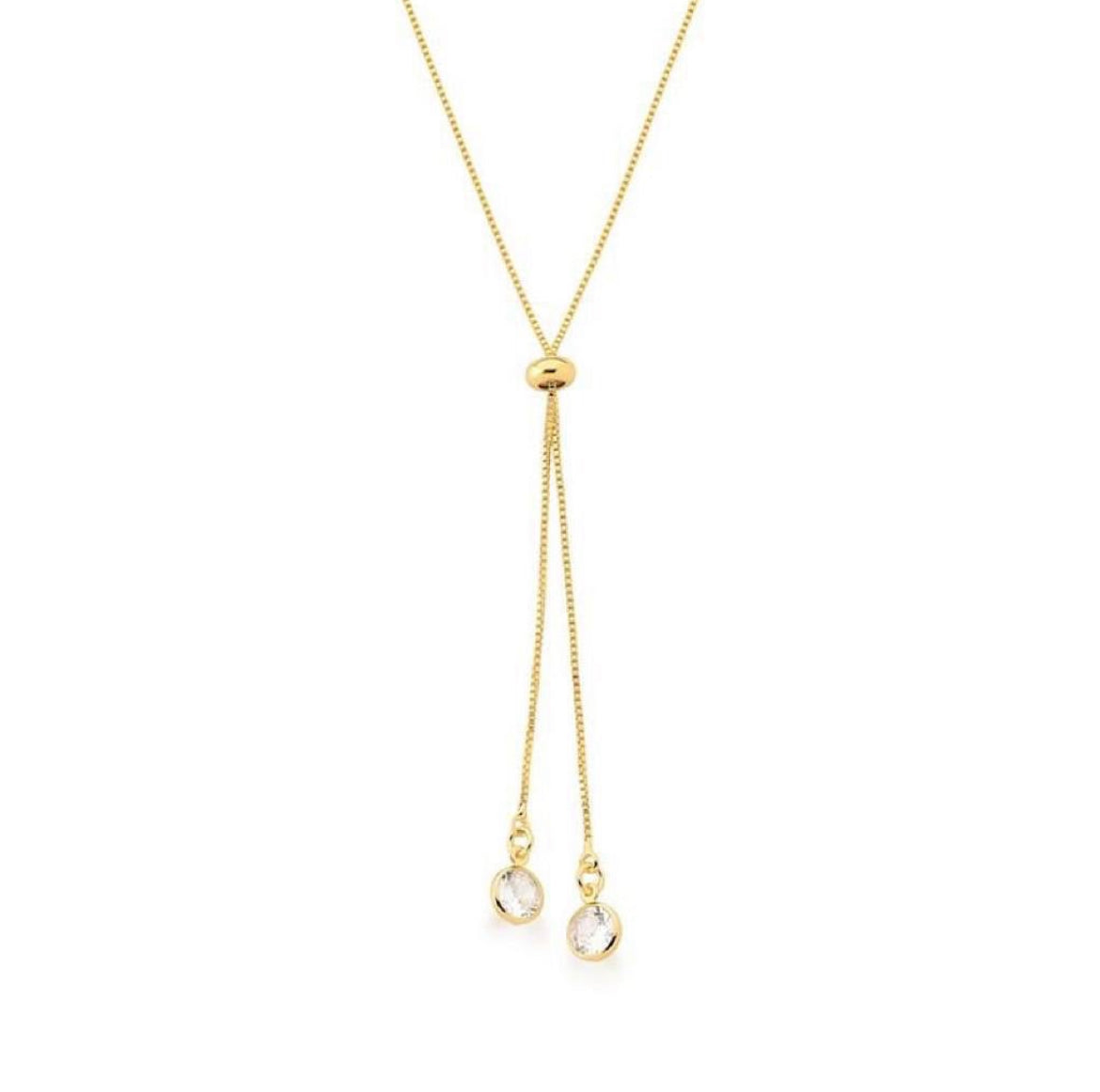 Tie chain with gold plated light point pendulum!