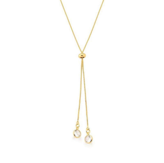 Tie chain with gold plated light point pendulum!