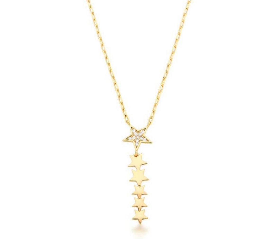 Chain with gold-plated star pendant