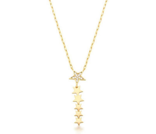 Chain with gold-plated star pendant