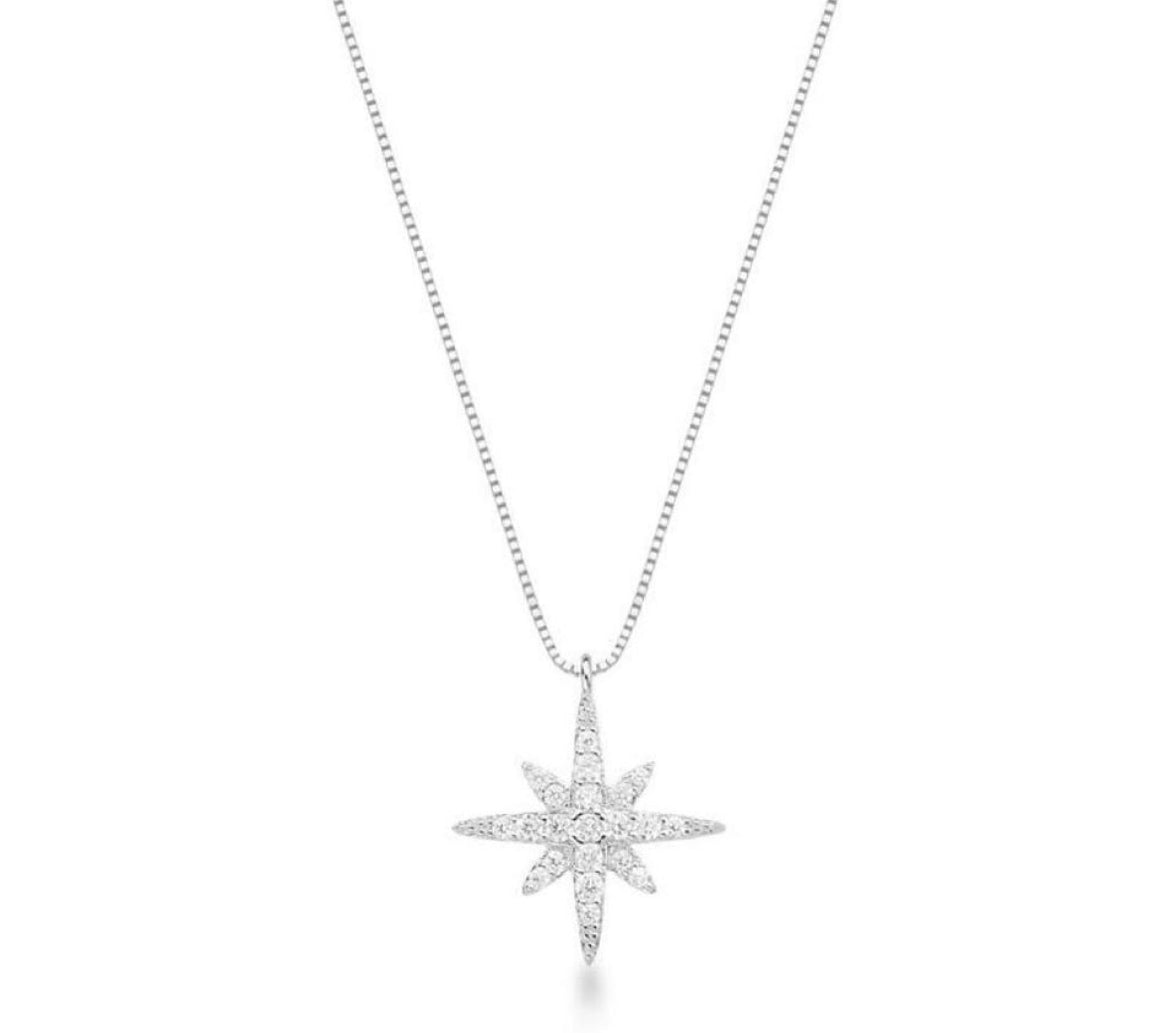 Silver chain with star pendant